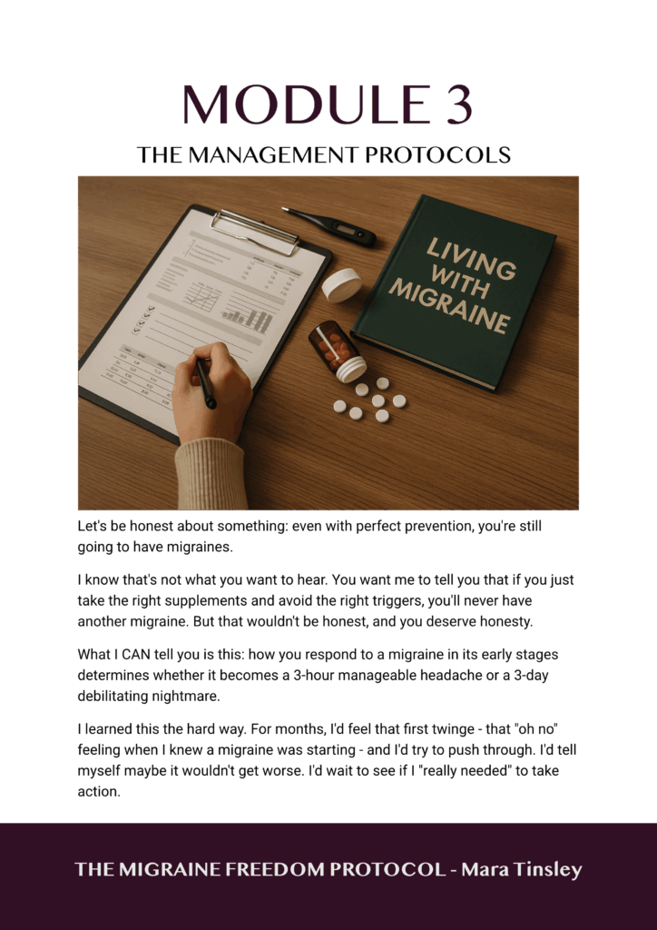 The Migraine Freedom Protocol Module 3