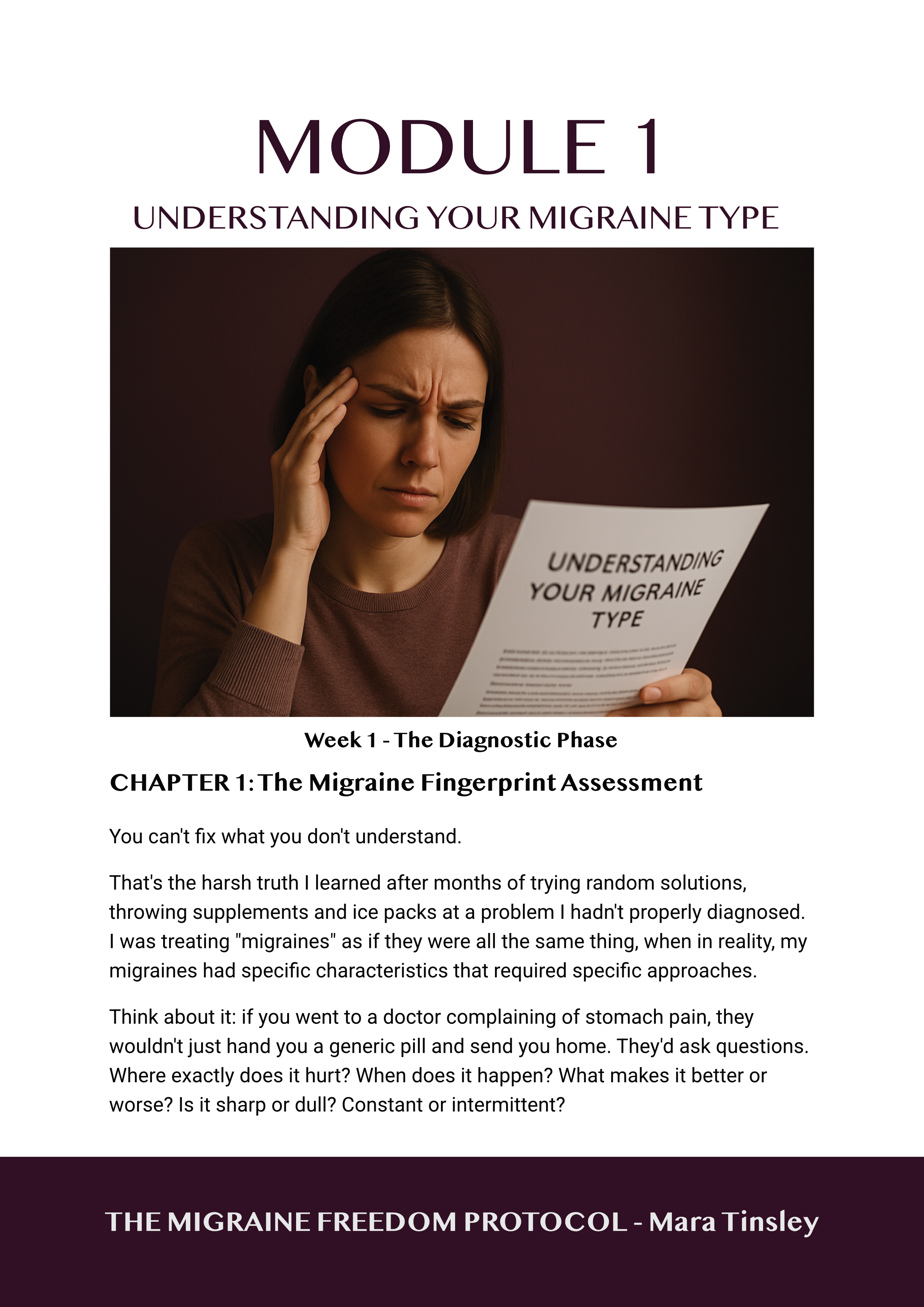 The Migraine Freedom Protocol Module 1